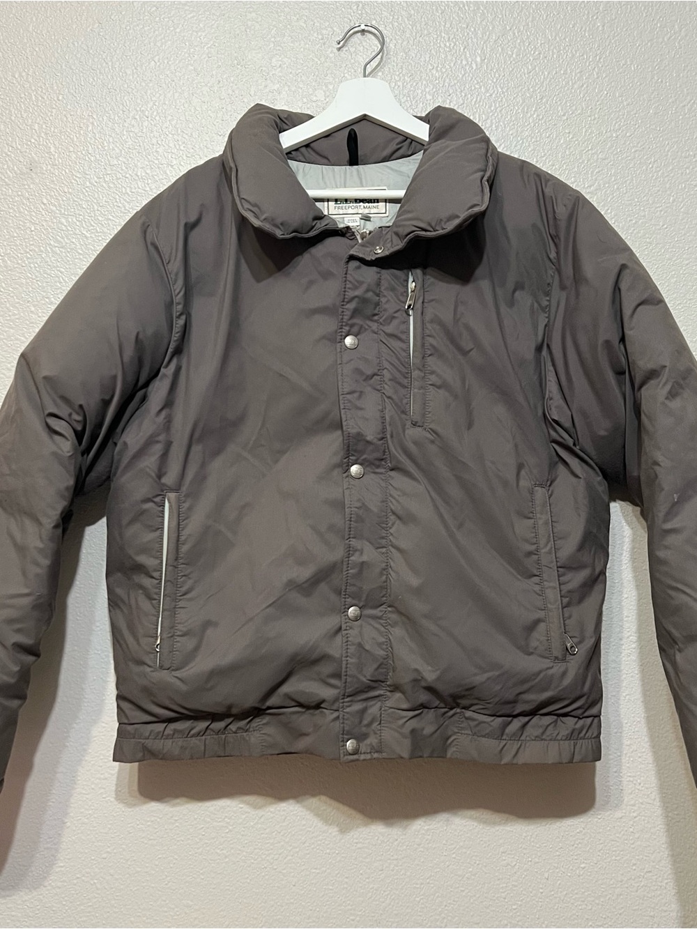 Vintage LL Bean Down Puffer Jacket Adult Large Outdoor Insulated Bomber
